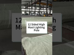 12 poteaux d'éclairage à mât