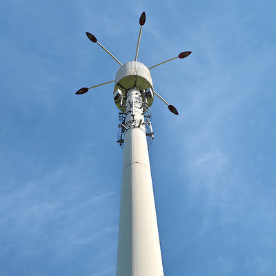Conception personnalisable de la hauteur et du vent pour les poteaux de télécommunication avec rapport d'analyse de la structure des poteaux en acier