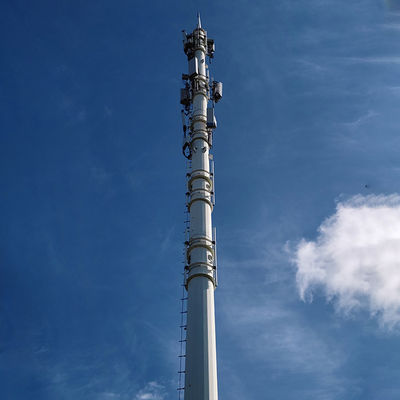 ASTM A572 GR65 Postes de télécommunication en acier Durable Strong