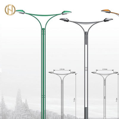 Réverbère élevé extérieur décoratif galvanisé parvente de mât Polonais