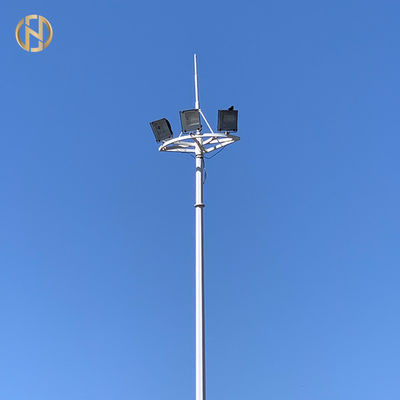 Mât Polonais de forme de dodécagone le haut a galvanisé Polonais léger 75FT 80FT