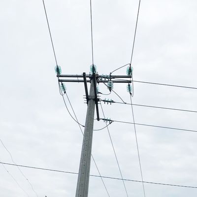les accessoires de 12KV 35KV Polonais ont galvanisé le bras en acier de la croix 8000D pour le projet de production d'énergie