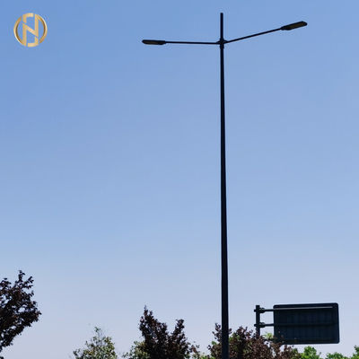 Conception personnalisable du pôle électrique de lumière de rue solaire extérieure avec revêtement galvanisé à chaud