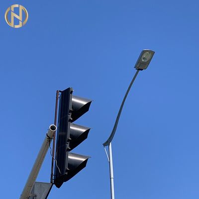 Bras droit de courrier de lampe de route de réverbère d'ASTM A123 Q345B LED