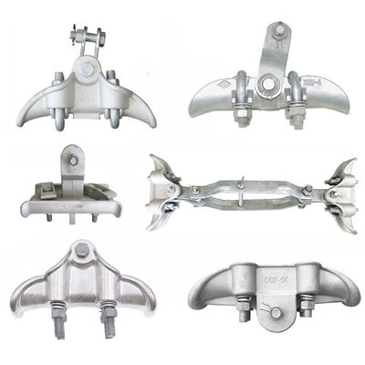 Brides de suspension pour la haute tension jumelle de Jumper Conductor Electric Power Fittings