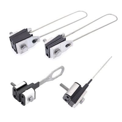 Fil en aluminium isolant de bride de cul-de-sac en métal ancrant le câble de tension de cale