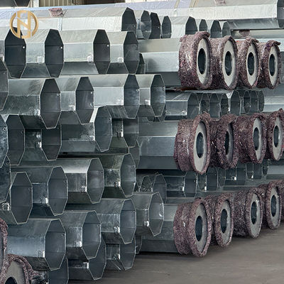 acheter 9M 10M 12M Hot Dip Galvanized Concrete Electric Pole 33KV Steel Tower Pole for Power Distribution Equipment online manufacture