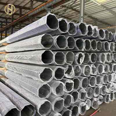 acheter Poteau électrique de transmission en acier galvanisé octogonal pour extérieur 11M 350KGF 13M 400KGF 15M 450KGF online manufacture