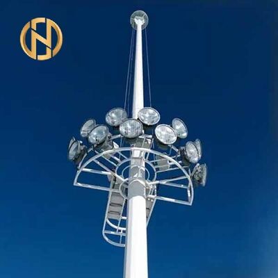 acheter Poteaux de mât hauts adaptés aux projets d'éclairage de stades avec hauteurs réglables et différentes configurations de luminaires online manufacture