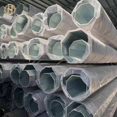 acheter Poteau utilitaire télescopique en métal, poteau de transmission électrique tubulaire en acier pour projet d'électricité extérieur online manufacture