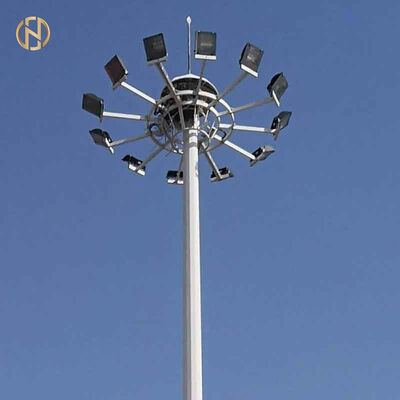 acheter FUTAO Source Factory Galvanisé 20m 30m haut mât pôle avec système d'ascenseur motorisé Multi-tête LED lumière pour le football Stade de tennis Exportation mondiale online manufacture