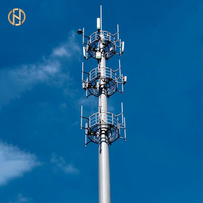 acheter Poteau Monopole en Acier Galvanisé FUTAO en Promotion 30m ; Mât d'Antenne de Tour de Télécommunication Robuste pour Station de Base 5G online manufacture
