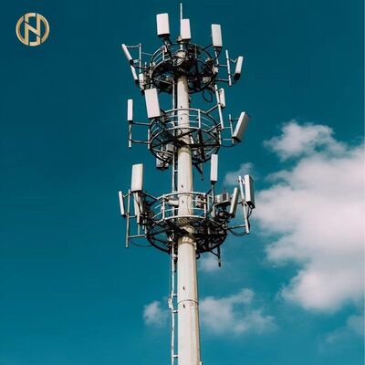 Acheter Pôle d'acier galvanisé à chaud pour télécommunications conforme à la norme TIA/EIA-222, de 20 à 50 m pour les stations de base 4G/5G online manufacture