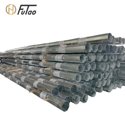Acheter Poteau électrique en acier galvanisé à chaud de 11 m 11 kV-33 kV – Poteau utilitaire octogonal Q235B / Q355B pour lignes aériennes moyenne tension online manufacture