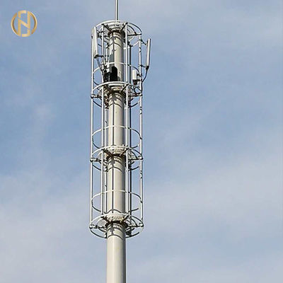 acheter Tour tubulaire 36M de télécommunication surface galvanisée par joint de glissement de 4 sections online manufacture