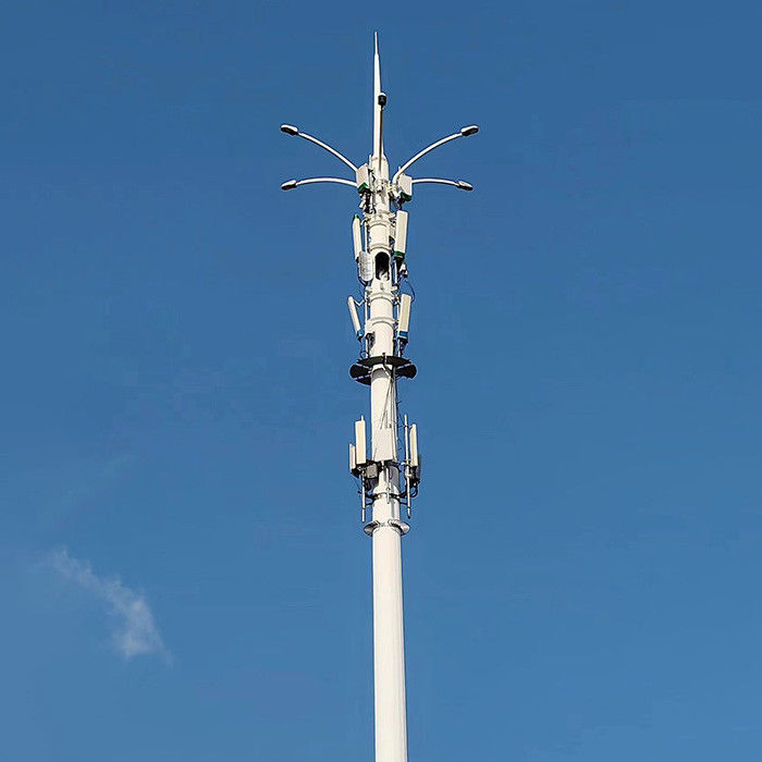 30m Poteaux de télécommunication pour poste de télécommunication avec calcul de la pression du vent