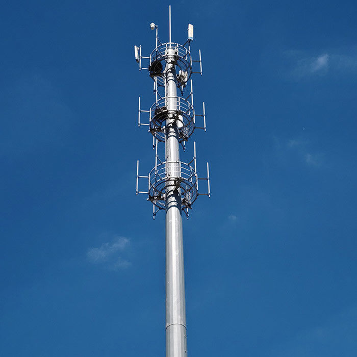 Calcul de la déflexion post-télécommunication de Futao et rapport d'analyse de la structure du pôle d'acier