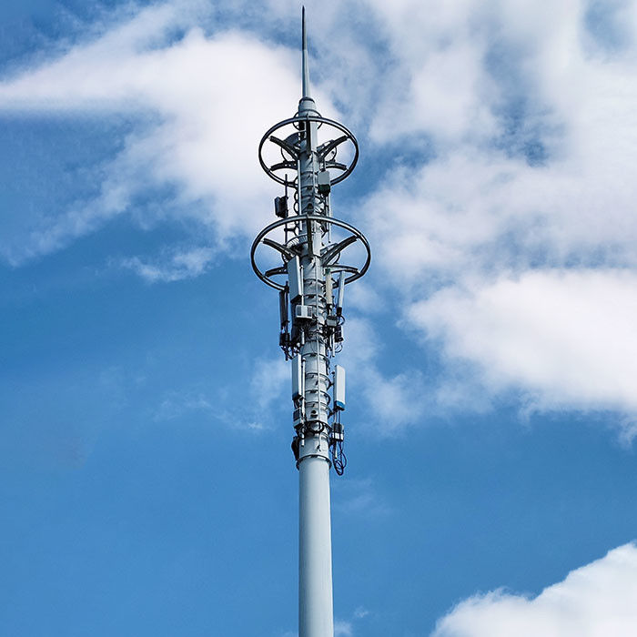 Postes de télécommunication personnalisés polygonaux 2 sections