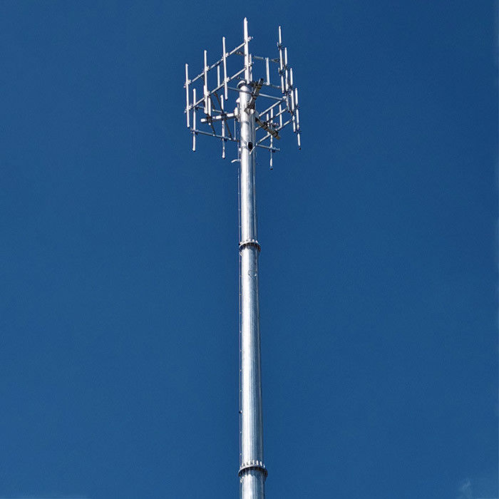 Acier galvanisé à chaud sur mesure 30m Poteaux de télécommunication avec antennes