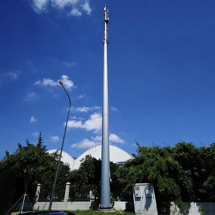 30m Poteaux de télécommunication pour poste de télécommunication avec calcul de la pression du vent