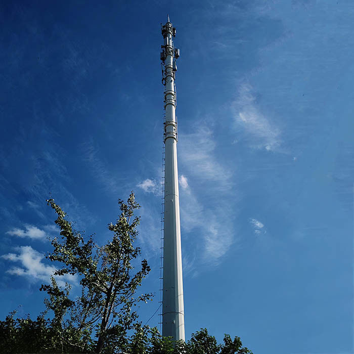 Poteaux de télécommunications de 15 à 60 m de hauteur avec calcul de la pression du vent de 25 m/s