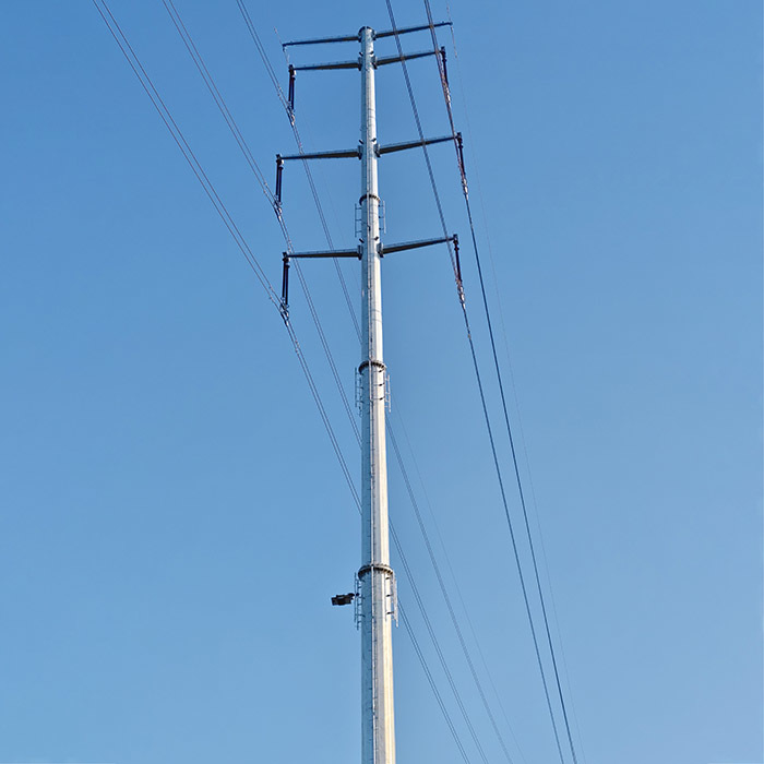 25FT-45FT Polygonal octogonal galvanisé à chaud pour distribution électrique
