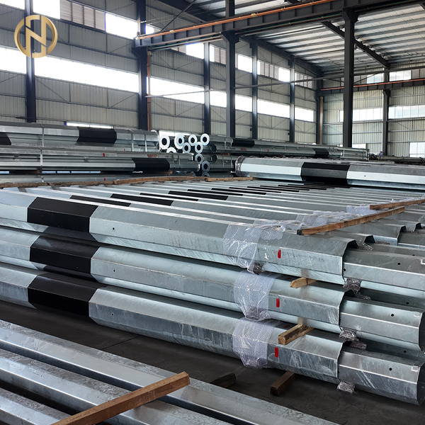 25FT-45FT Polygonal octogonal galvanisé à chaud pour distribution électrique