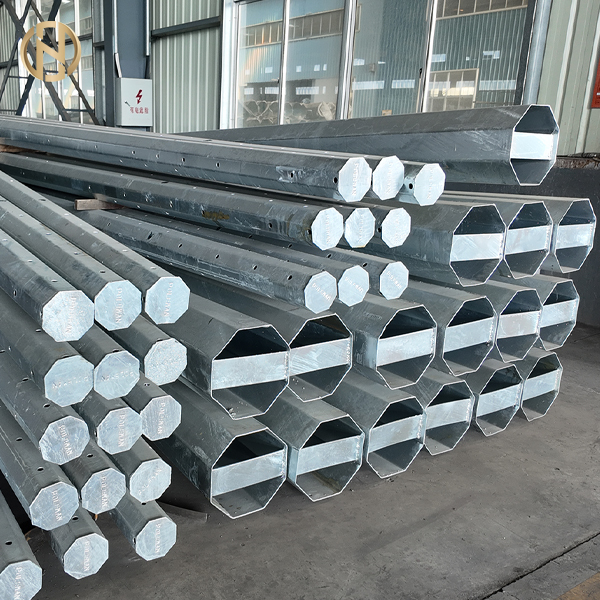 25FT-45FT Polygonal octogonal galvanisé à chaud pour distribution électrique