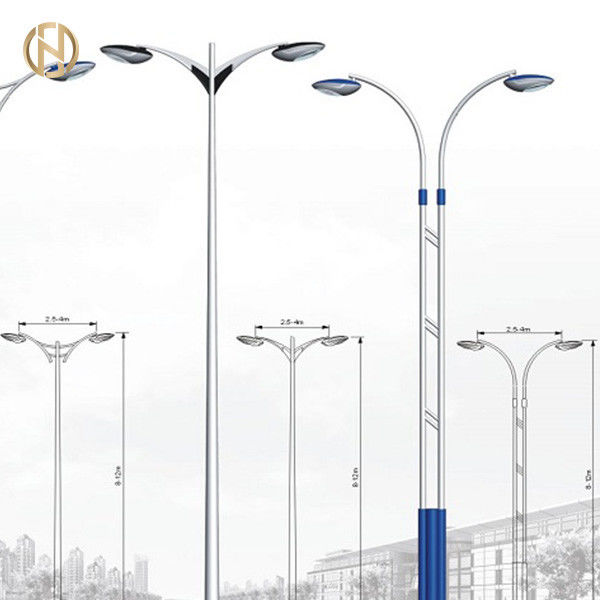 Le réverbère 3M-10m octogonal Polonais Q235B choisissent la lampe en acier Polonais de bras
