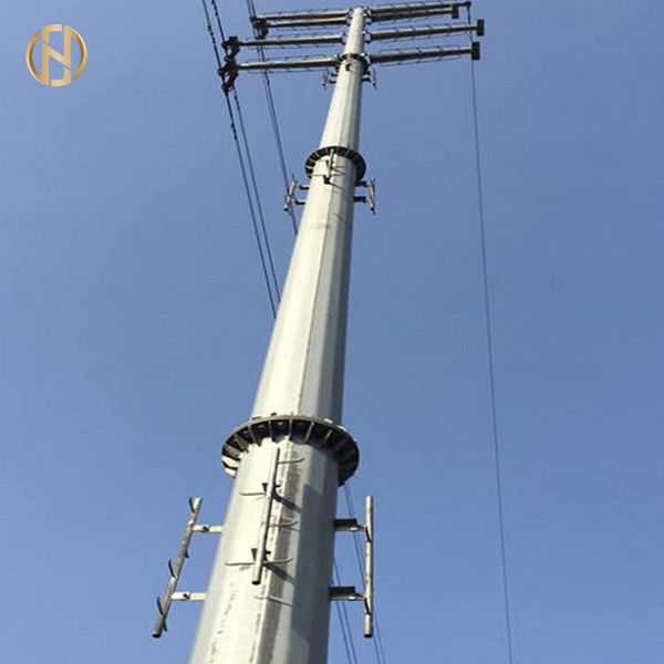 12 côtés ont galvanisé la soudure 110FT bien finie de Polonais de puissance d'Eelectric 35m