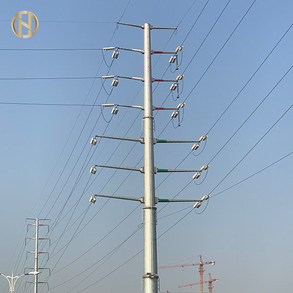 L'immersion chaude de service en acier électrique de Polonais de dodécagone a galvanisé 32m 110FT