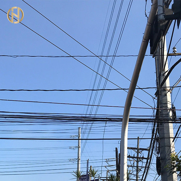 Puissance Polonais de service à haute tension de 33KV 11M Steel Utility Pole 990daN