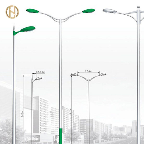 Réverbère élevé extérieur décoratif galvanisé parvente de mât Polonais