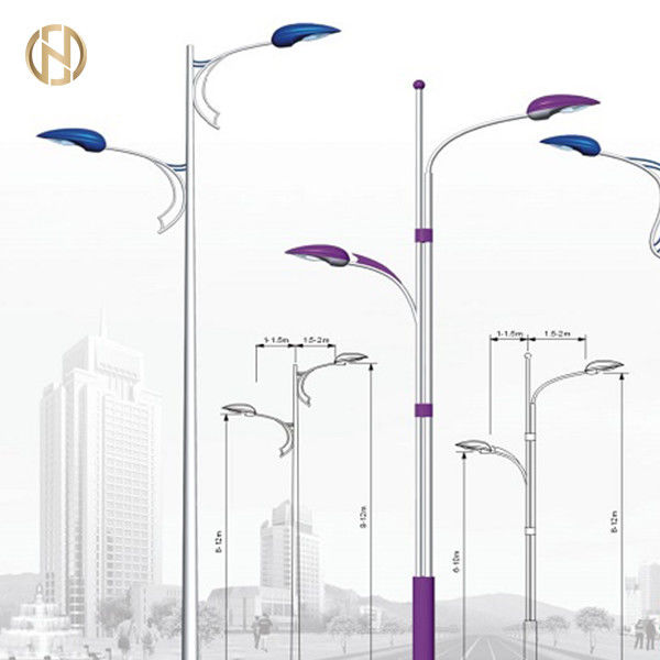 Le réverbère 3M-10m octogonal Polonais Q235B choisissent la lampe en acier Polonais de bras