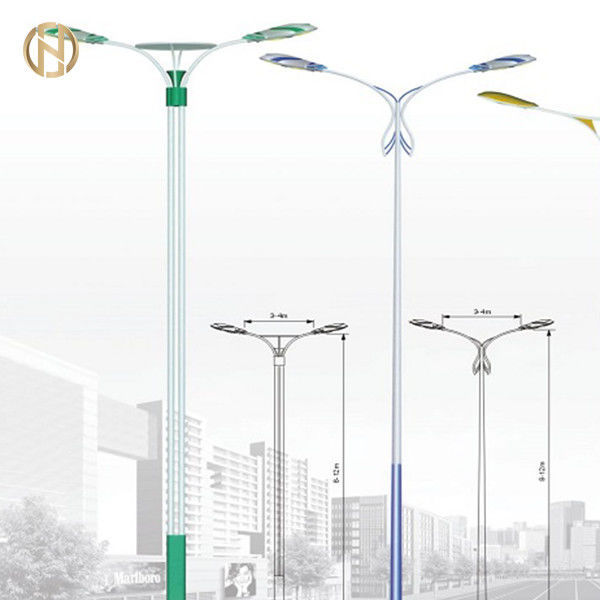 Réverbère 2020 simple galvanisé de bras d'immersion chaude de produit nouveau double Polonais