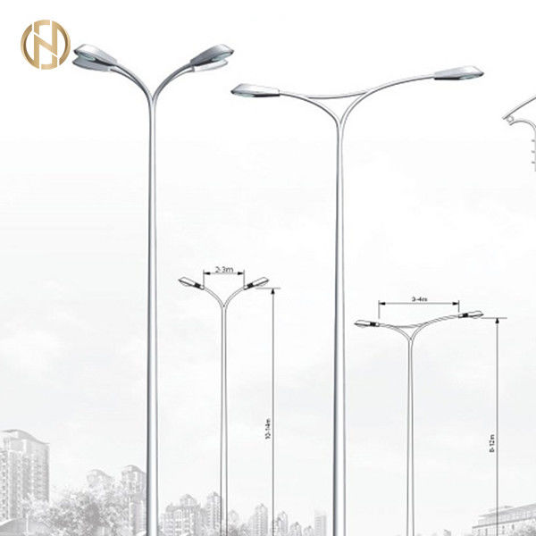 Réverbère galvanisé Polonais 3M 6M 9M 12M Custom Octagonal Light Polonais