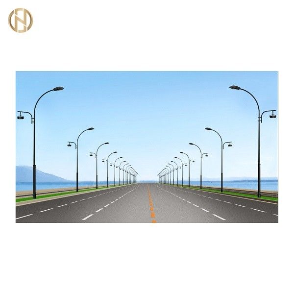 Pôle lumineux galvanisé extérieur électrique personnalisable avec peinture par pulvérisation