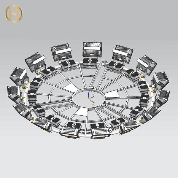 L'immersion chaude a galvanisé 20M 25M 30M High Mast Light Polonais