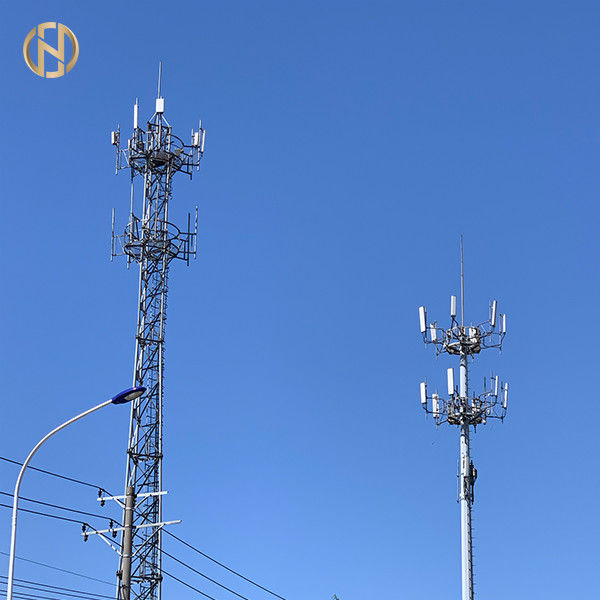 tour 36M cellulaire de télécom de 20M 25M 30M avec la longévité élevée de plate-forme de travail