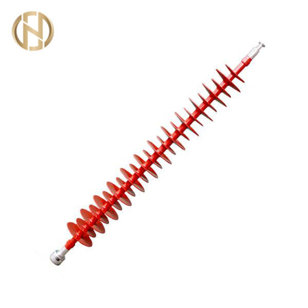 Accessoires de Polonais de couleur rouge, isolateur de suspension 10-500kV composé