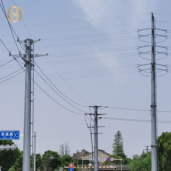 Type enterré forme octogonale de service 15KV 33KV 14m de Polonais GR50 en métal