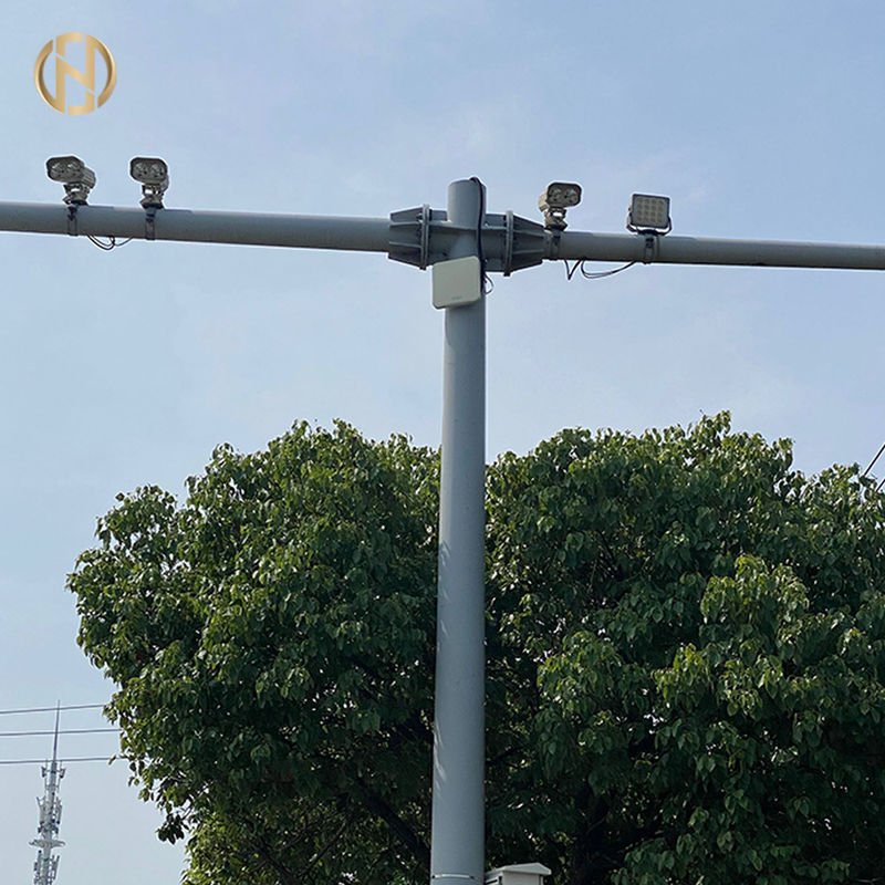 caméra Polonais de télévision en circuit fermé de 11M Polygonal Telescopic anticorrosion
