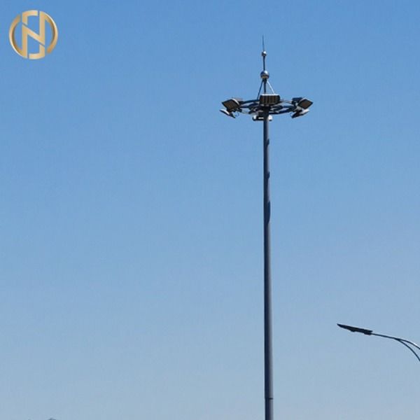 Stade en acier galvanisé d'immersion chaude télescopant la lumière Polonais élevée de mât