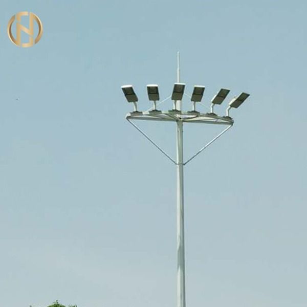 Connexion élevée polygonale de chevauchement de Polonais léger de mât de réverbère Q460