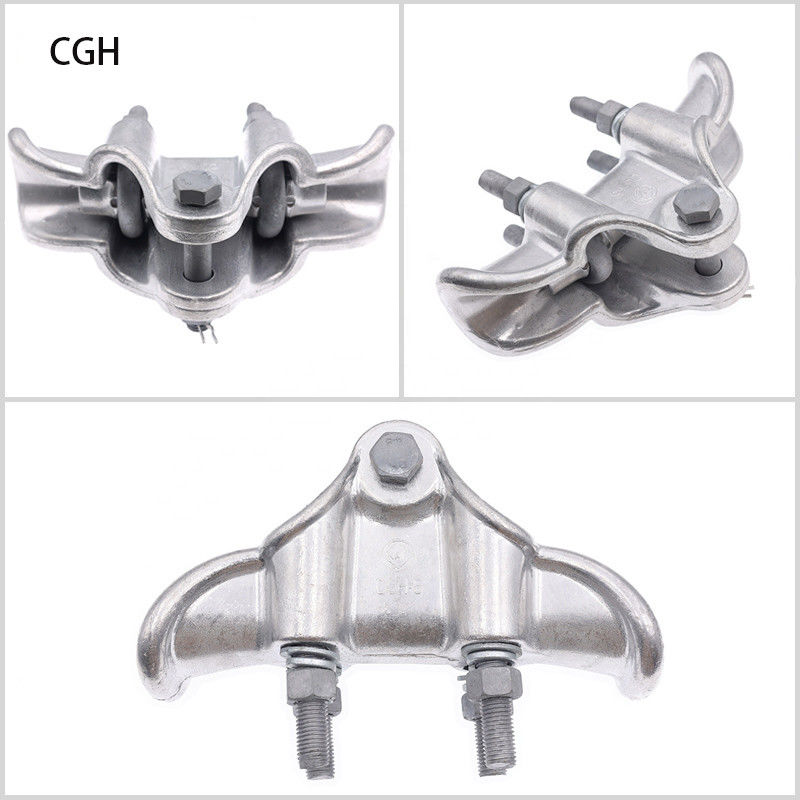 Brides de suspension pour la haute tension jumelle de Jumper Conductor Electric Power Fittings