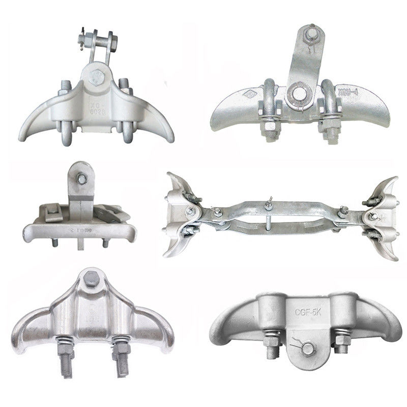 Brides de suspension pour la haute tension jumelle de Jumper Conductor Electric Power Fittings