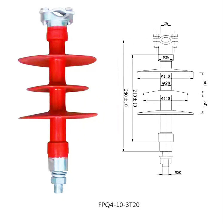 Isolateur composé Pin Type High Voltage de série de FPQ