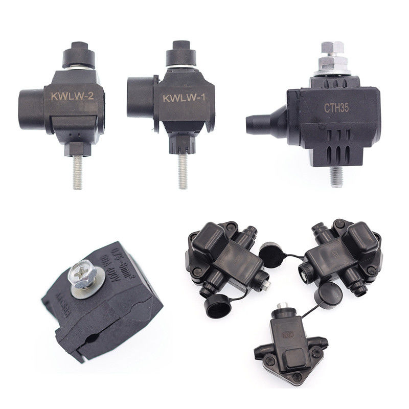 Le connecteur à perforation d'isolant de collier boulonne la basse tension électrique