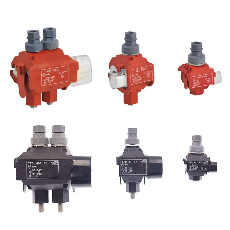 Connecteur isolant ignifuge perçant électrique de câble de bride de série de TTD