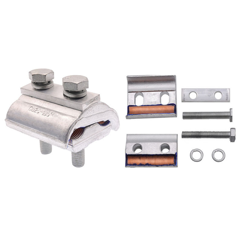 Cuivre en aluminium de bride en série-parallèle de cannelure de CAPG bimétallique